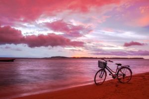 bicyclette sur la plage
